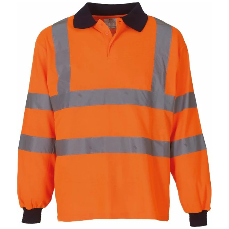 High Visibility Long Sleeve Polo Shirt