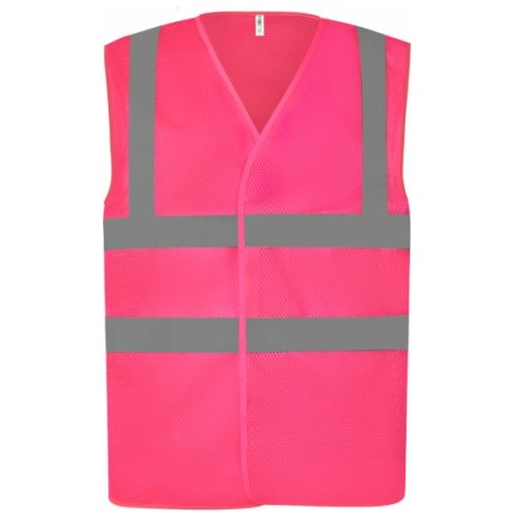 Hoge zichtbaarheid vest van gerecycleerd gaas