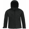 Kids' hooded softshell jacket