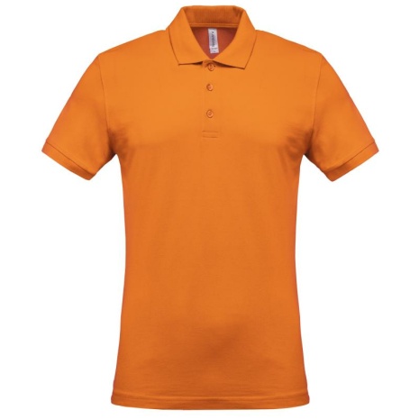 Piqué-herenpolo korte mouwen