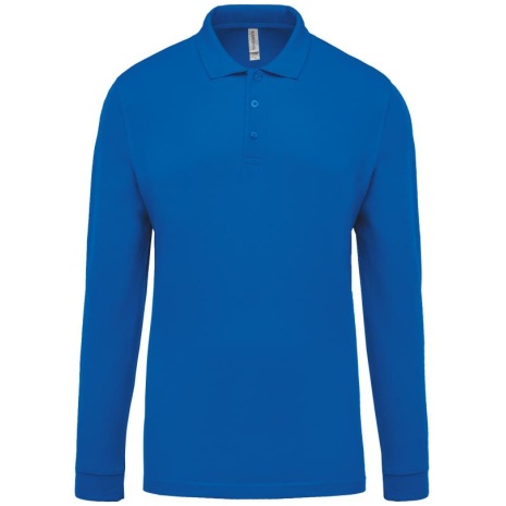 Piqué-herenpolo lange mouwen