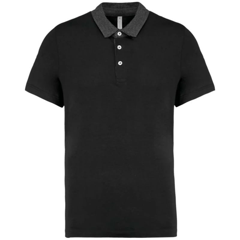 Tweekleurige herenpolo jersey