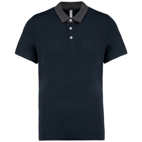 Tweekleurige herenpolo jersey