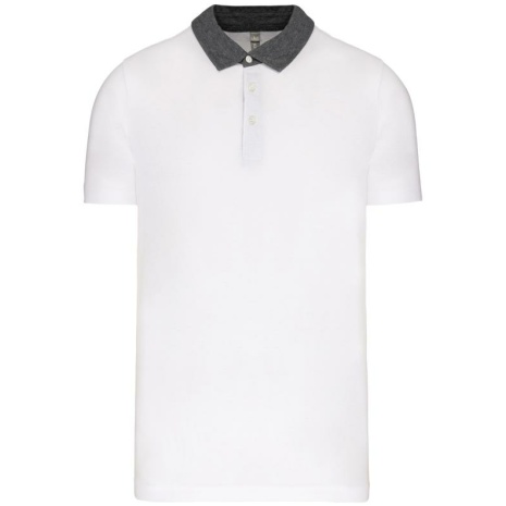 Tweekleurige herenpolo jersey