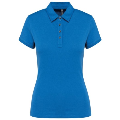 Damespolo korte mouwen van jersey