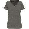 Dames-t-shirt Supima® V-hals korte mouwen