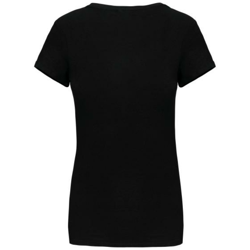 Dames-t-shirt ronde hals korte mouwen