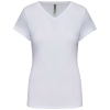 Dames-t-shirt V-hals korte mouwen