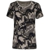 Dames-t-shirt camo korte mouwen