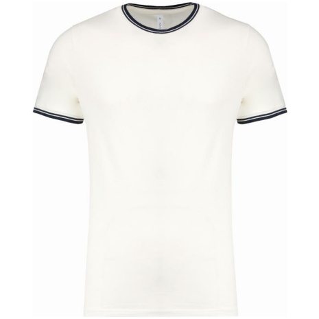 Heren-t-shirt piqué ronde hals