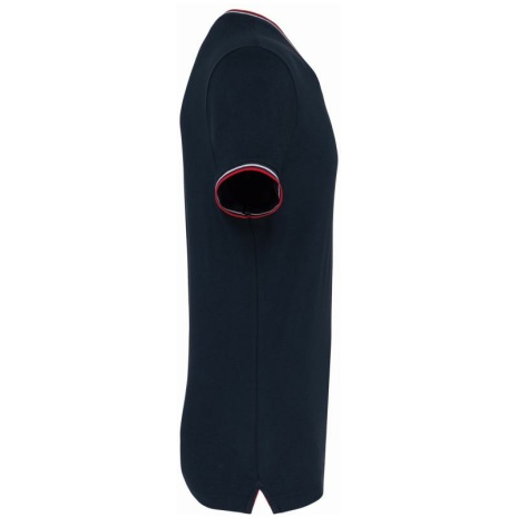 Heren-t-shirt piqué V-hals