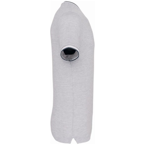 Heren-t-shirt piqué V-hals