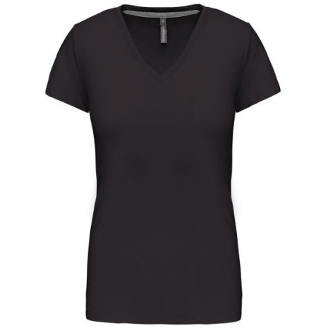 Dames T-shirt V-hals Korte Mouwen