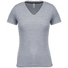 Dames-t-shirt piqué V-hals