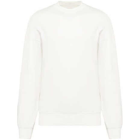 Ecologische oversized uniseks sweater met ronde hals