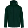 Heren softshell jas met afneembare capuchon