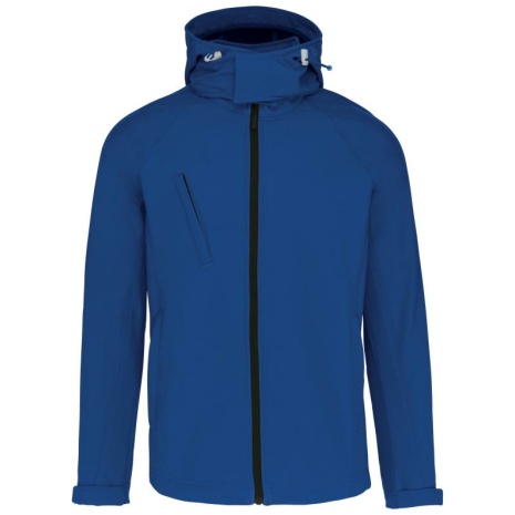 Heren softshell jas met afneembare capuchon