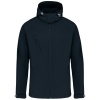 Heren softshell jas met afneembare capuchon