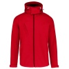 Heren softshell jas met afneembare capuchon