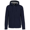 Hooded sweater met rits