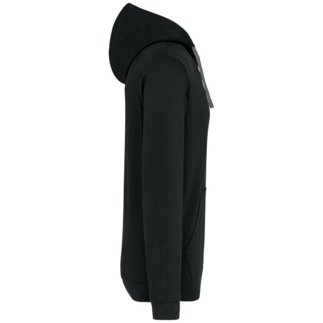 Hooded sweater met contrasterde capuchon