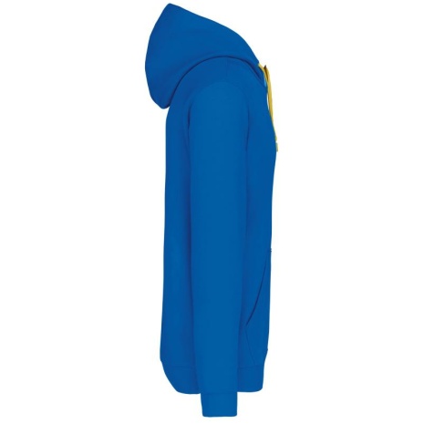 Hooded sweater met contrasterde capuchon