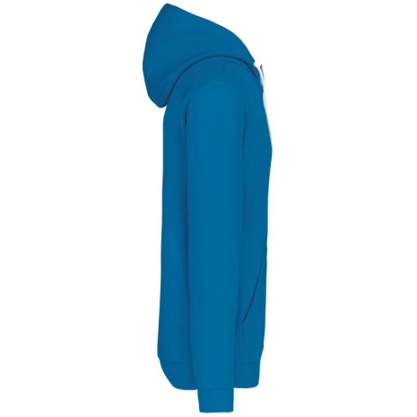 Hooded sweater met contrasterde capuchon