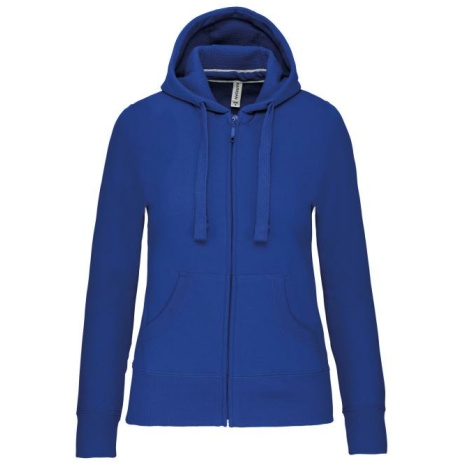 Damessweater met rits en capuchon