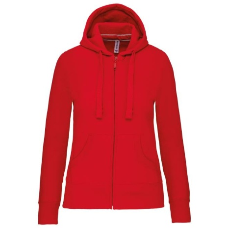 Damessweater met rits en capuchon