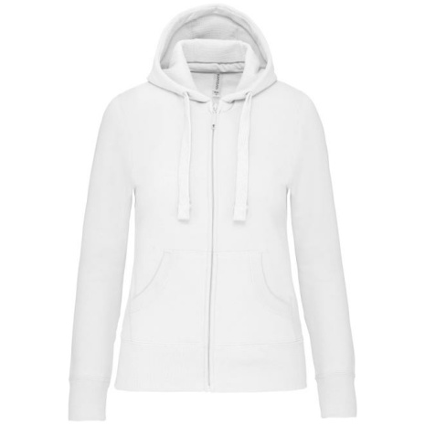 Damessweater met rits en capuchon