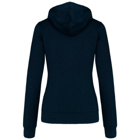 Damessweater met capuchon in contrasterende kleur