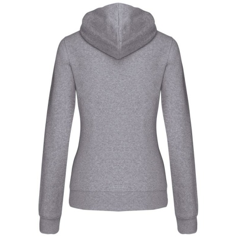 Damessweater met capuchon in contrasterende kleur