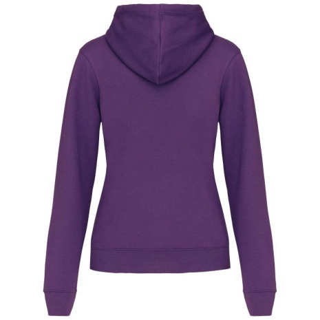 Damessweater met capuchon in contrasterende kleur