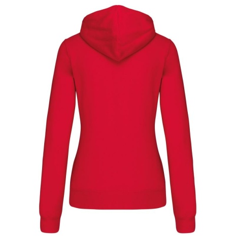 Damessweater met capuchon in contrasterende kleur