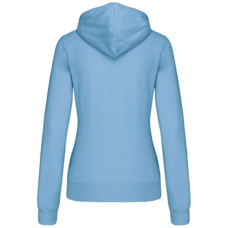 Damessweater met capuchon in contrasterende kleur