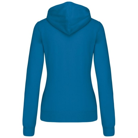 Damessweater met capuchon in contrasterende kleur