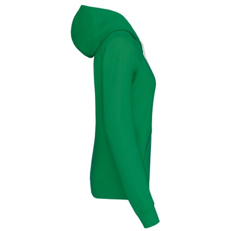 Damessweater met capuchon in contrasterende kleur