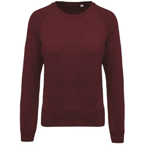 Damessweater BIO ronde hals raglanmouwen