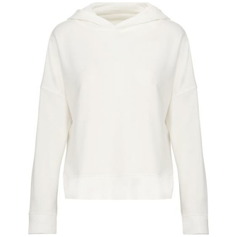 Bio lounge damessweater met capuchon
