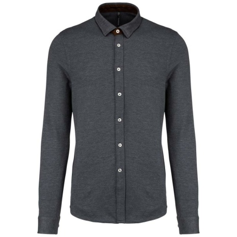 Jacquard overhemd lange mouwen