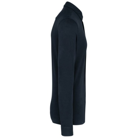 Piqué overhemd lange mouwen