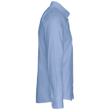 Herenoverhemd in popeline met lange mouwen