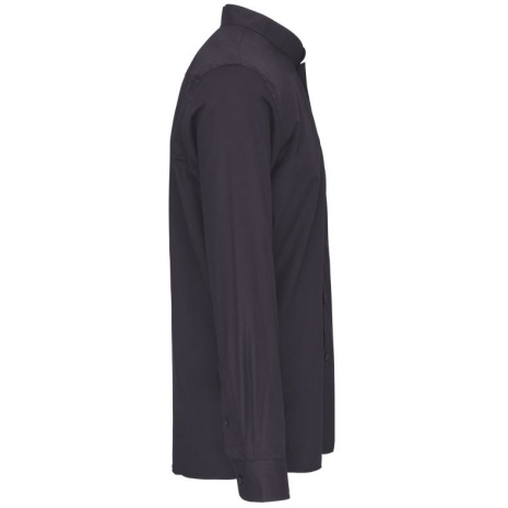 Herenoverhemd met "Mao" kraag lange mouwen