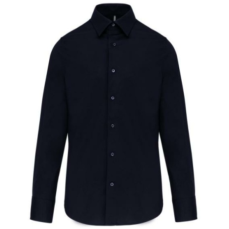 Heren stretch overhemd lange mouwen