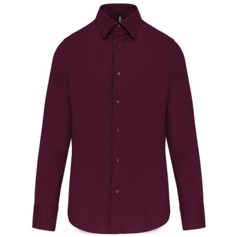 Heren stretch overhemd lange mouwen