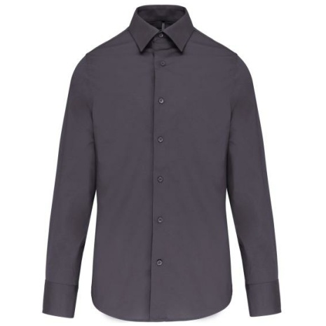 Heren stretch overhemd lange mouwen