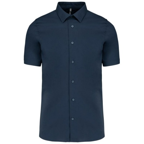 Heren stretch overhemd korte mouwen