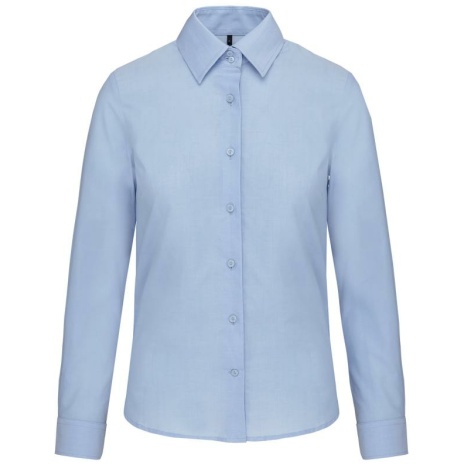 Dames Oxford blouse lange mouwen