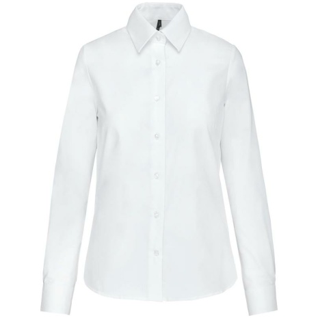 Dames Oxford blouse lange mouwen