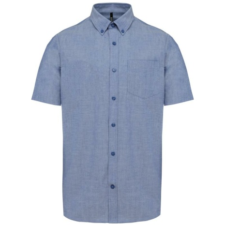 Heren Oxford overhemd korte mouwen